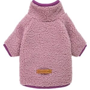 Fitwarm Pets Pink Fleece Dog Sweater Size XL Color Medium Orchid/ Purple
